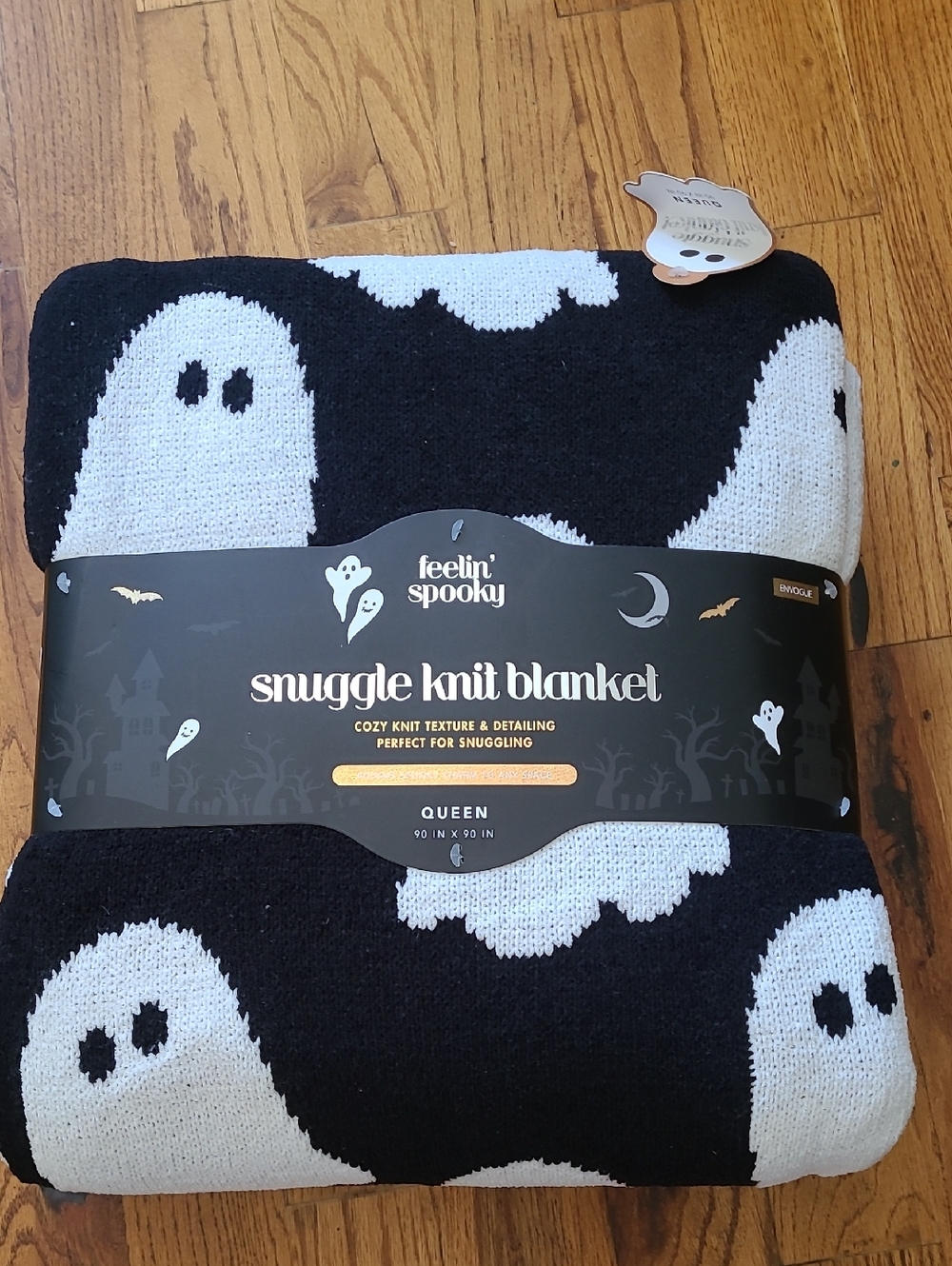 Queen Knit Blanket Ghost